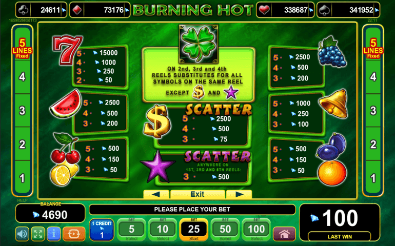 Burning Hot 100 slot